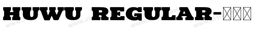 huwu Regular字体转换